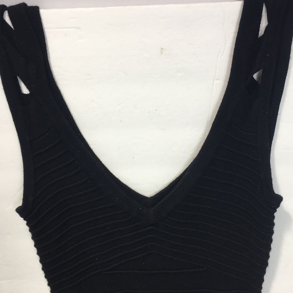 Arden B Black Knit Mini Bodycon Dress - Picture 8 of 9